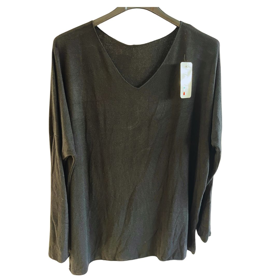 Basis Top v-hals - Creme - Afbeelding 6