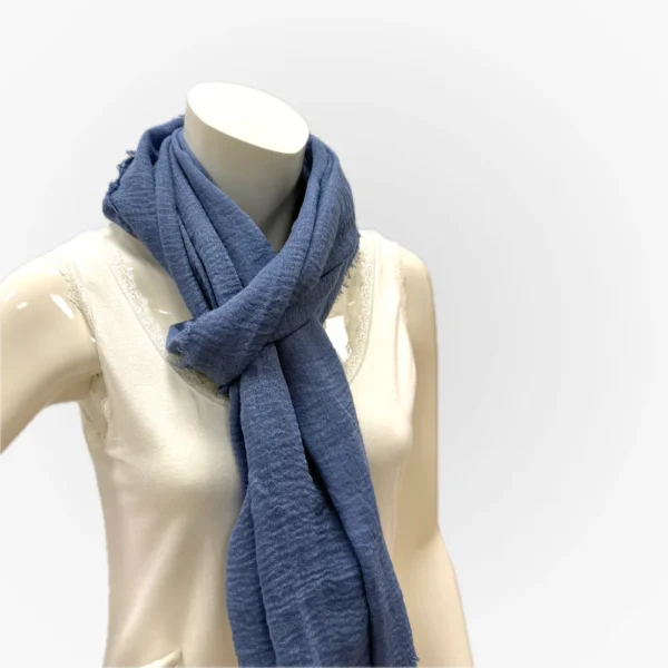 Sjaal basis - Jeans Blauw