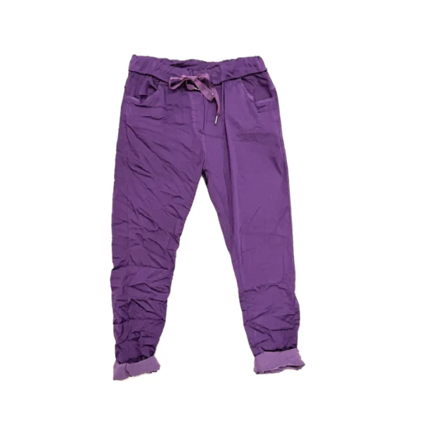 Stretchbroek Glans - Paars