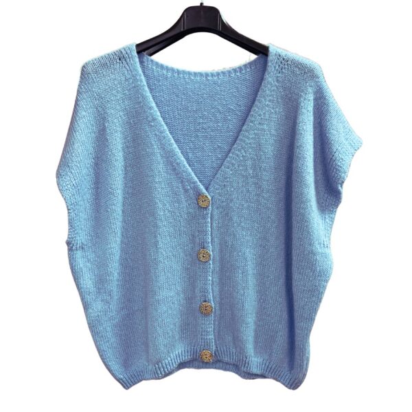 Mouwloos Vest/ Spencer - Licht Blauw