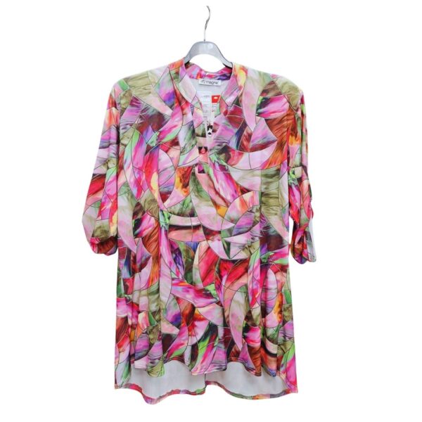 Magna Top  - Multi Pink PLUS Size -LAATSTE STUKS-