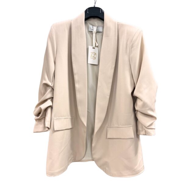 Blazer - Rimpel Mouw Zand