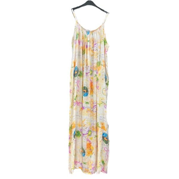 Satin-Look Dress - Cannes Beige-Geel