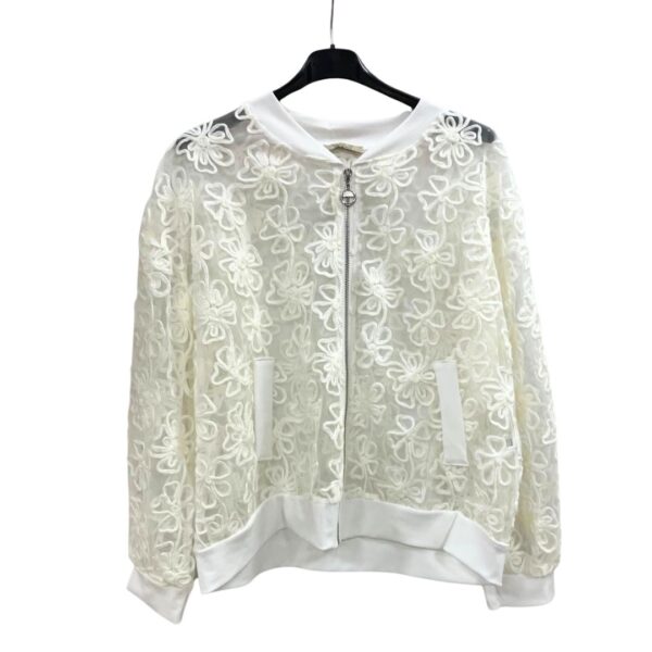 Voile Jasje Stiksels - Wit