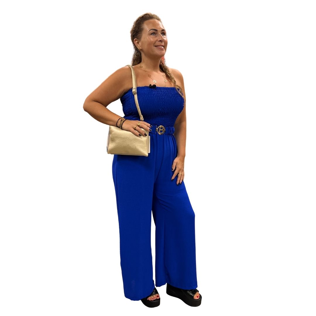 Jumpsuit – Kobalt blauw
