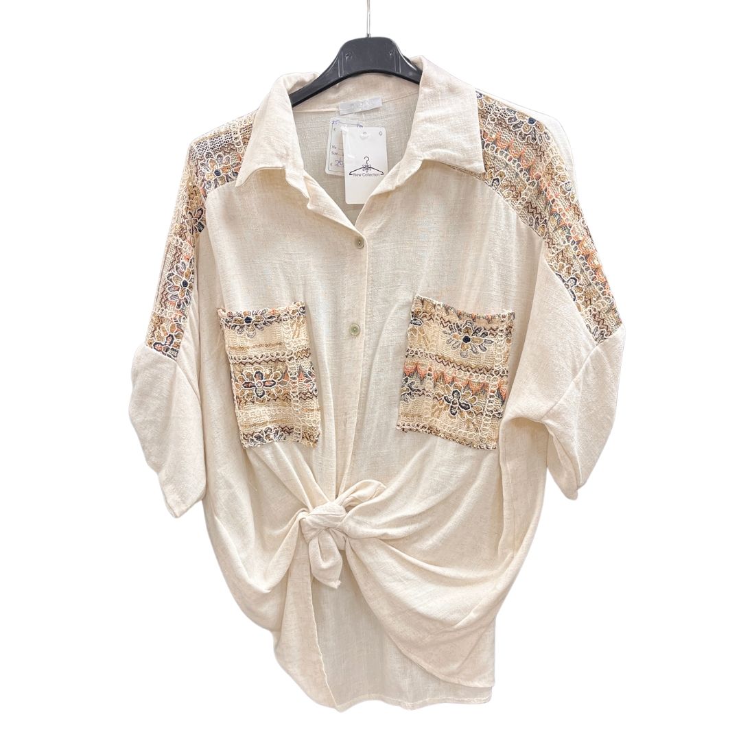 Broek Kos - Beige - Afbeelding 6