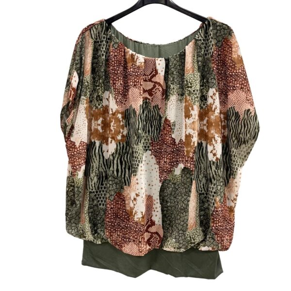Voile Top Met Band - Saone Groen